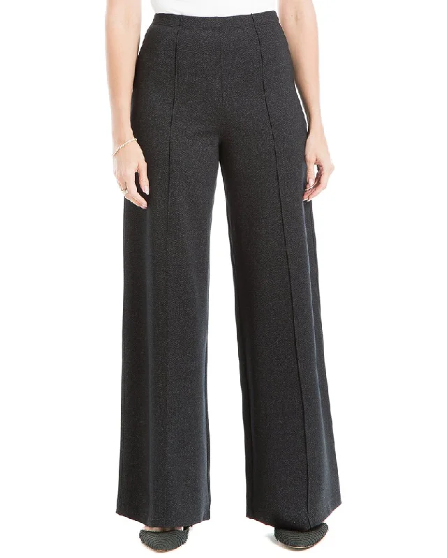 Chic Style Max Studio High Waist Ponte Wide Leg Pant