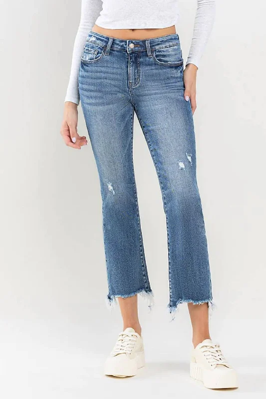 Chic Trends Unveiled Mid Rise Ankle Bootcut Jean In Empathy