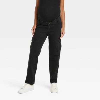 Chic Wardrobe Essentials New - Isabel Maternity by Ingrid & Mid Rise Straight Fit Full Straight-Leg Jeans