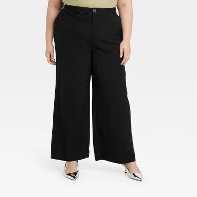 Save Big New - Women's High-Rise Wide Leg Pants - Ava & Viv