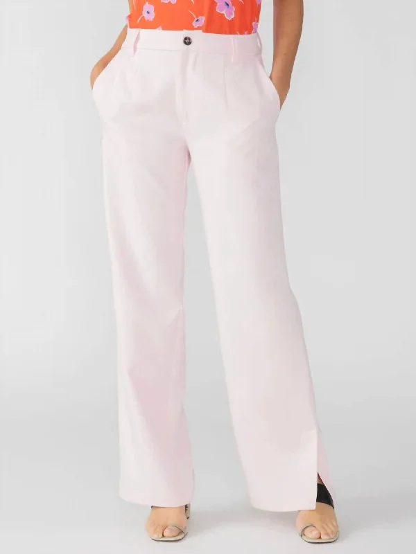 Chic Style, Always In Vogue Noho Trouser In Washed Pink No. 3