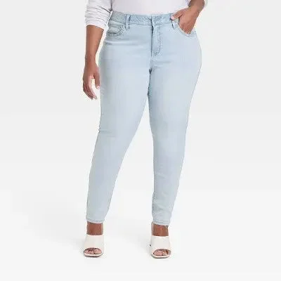 Huge Price Cut Open Box - Women's Mid-Rise Skinny Jeans - Ava & Viv