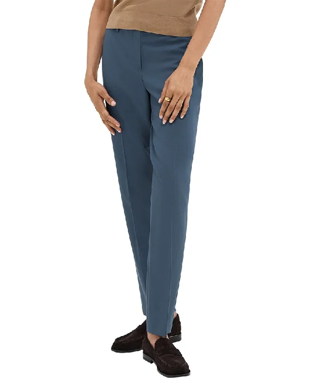 You'Ll Love Us Because Theory Treeca Full-Length Wool-Blend Pant