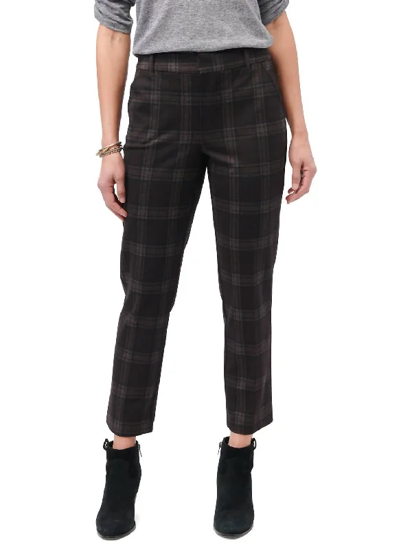 Exclusive Sale Toffee High Rise Ponte Trouser In Black